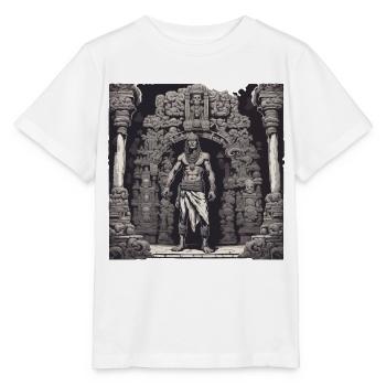 Maya / Haute Culture / Pérou / Calendrier Maya / Motif - T-shirt bio MINI CREATOR Stanley/Stella Enfant - blanc - Devant - Maike (125cm)