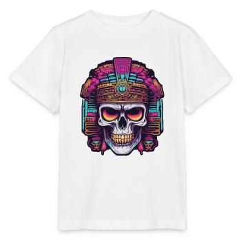 Maya / Haute Culture / Pérou / Calendrier Maya / Motif - T-shirt bio MINI CREATOR Stanley/Stella Enfant - blanc - Devant - Maike (125cm)