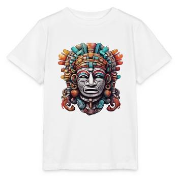 Maya / Haute Culture / Pérou / Calendrier Maya / Motif - T-shirt bio MINI CREATOR Stanley/Stella Enfant - blanc - Devant - Maike (125cm)