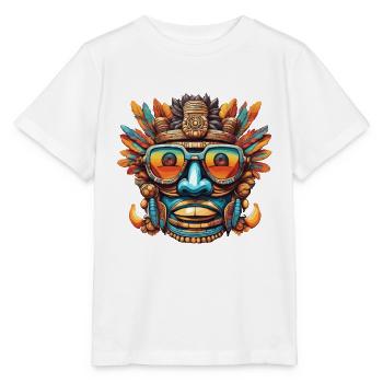 Maya / Haute Culture / Pérou / Calendrier Maya / Motif - T-shirt bio MINI CREATOR Stanley/Stella Enfant - blanc - Devant - Maike (125cm)