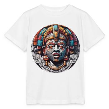 Maya / Haute Culture / Pérou / Calendrier Maya / Motif - T-shirt bio MINI CREATOR Stanley/Stella Enfant - blanc - Devant - Maike (125cm)