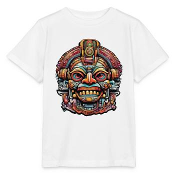 Maya / Haute Culture / Pérou / Calendrier Maya / Motif - T-shirt bio MINI CREATOR Stanley/Stella Enfant - blanc - Devant - Maike (125cm)
