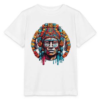 Maya / Haute Culture / Pérou / Calendrier Maya / Motif - T-shirt bio MINI CREATOR Stanley/Stella Enfant - blanc - Devant - Maike (125cm)