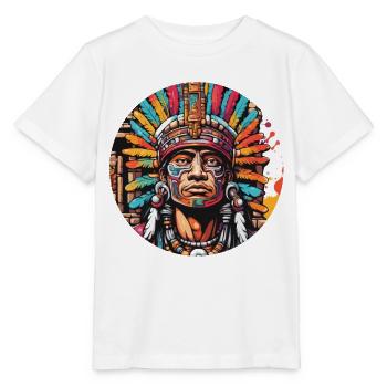Maya / Haute Culture / Pérou / Calendrier Maya / Motif - T-shirt bio MINI CREATOR Stanley/Stella Enfant - blanc - Devant - Maike (125cm)