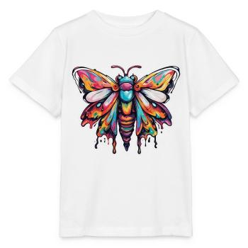 Motte / Tier / Insekt / Larve / Schädling - Stanley/Stella Kinder T-Shirt MINI CREATOR  - Weiß - Vorne - Maike (125cm)