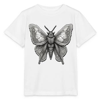 Motte / Tier / Insekt / Larve / Schädling - Stanley/Stella Kinder T-Shirt MINI CREATOR  - Weiß - Vorne - Maike (125cm)
