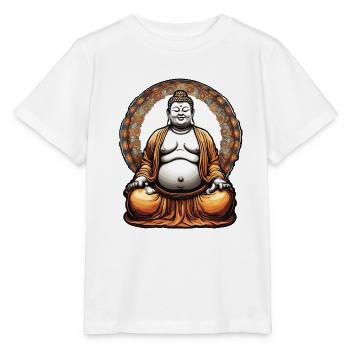 Buddha / Buddhismus / Glaube / Religion / Mantra - Stanley/Stella Kinder T-Shirt MINI CREATOR  - Weiß - Vorne - Maike (125cm)