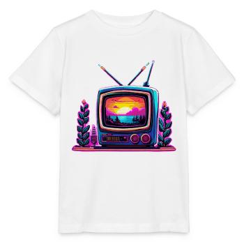 TV / Television / Analogue / Tube TV / Retro - Stanley/Stella MINI CREATOR Kids’ T-Shirt - white - Front - Maike (125cm)
