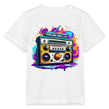 Radio / Analog / Music / Frequency / Speakers - Stanley/Stella MINI CREATOR Kids’ T-Shirt - white - Front - Maike (125cm)