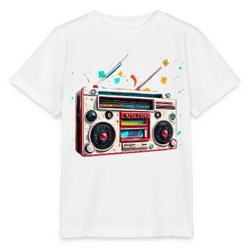 Radio / Analog / Music / Frequency / Speakers - Stanley/Stella MINI CREATOR Kids’ T-Shirt - white - Front - Maike (125cm)