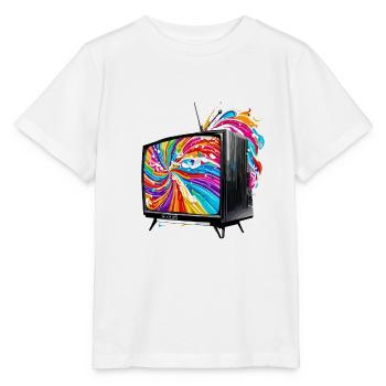 TV / Television / Analogue / Tube TV / Retro - Stanley/Stella MINI CREATOR Kids’ T-Shirt - white - Front - Maike (125cm)