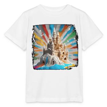 Sandcastle / Building / Playing / Castle / Holiday - Stanley/Stella MINI CREATOR Kids’ T-Shirt - white - Front - Maike (125cm)