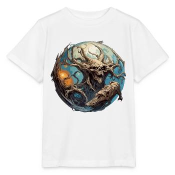 Monstre / Bête / Créature / Cauchemar / Bête - T-shirt bio MINI CREATOR Stanley/Stella Enfant - blanc - Devant - Maike (125cm)