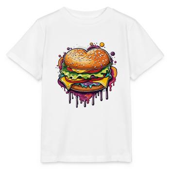 Burgers / Fast Food / Food / Buns / Beef - Stanley/Stella MINI CREATOR Kids’ T-Shirt - white - Front - Maike (125cm)