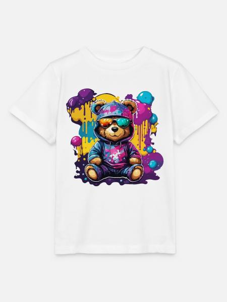 Teddybär / Kuscheltier / Stofftier / Geschenkidee - Stanley/Stella Kinder T-Shirt MINI CREATOR - Weiß