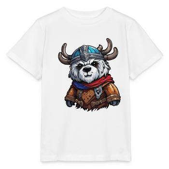 Ours en peluche / Peluche / Animal en peluche / Idée cadeau - T-shirt bio MINI CREATOR Stanley/Stella Enfant - blanc - Devant - Maike (125cm)