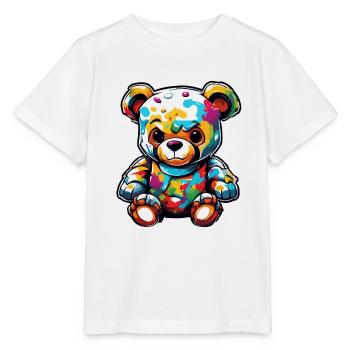 Teddybär / Kuscheltier / Stofftier / Geschenkidee - Stanley/Stella Kinder T-Shirt MINI CREATOR  - Weiß - Vorne - Maike (125cm)