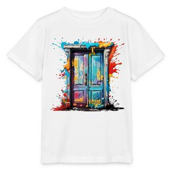Door / Entrance / Lock / Gate / Front Door / Design - Stanley/Stella MINI CREATOR Kids’ T-Shirt - white - Front - Maike (125cm)