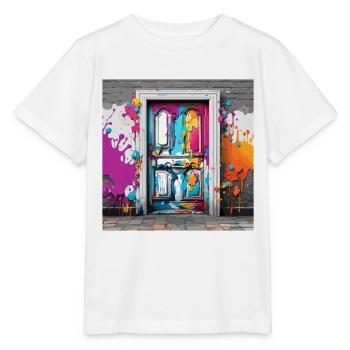 Door / Entrance / Lock / Gate / Front Door / Design - Stanley/Stella MINI CREATOR Kids’ T-Shirt - white - Front - Maike (125cm)