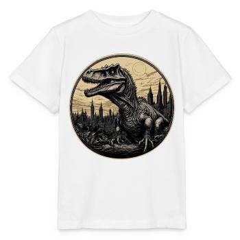 Dinosaurier / Tier / Urzeit / Reptil / Jungs - Stanley/Stella Kinder T-Shirt MINI CREATOR  - Weiß - Vorne - Maike (125cm)
