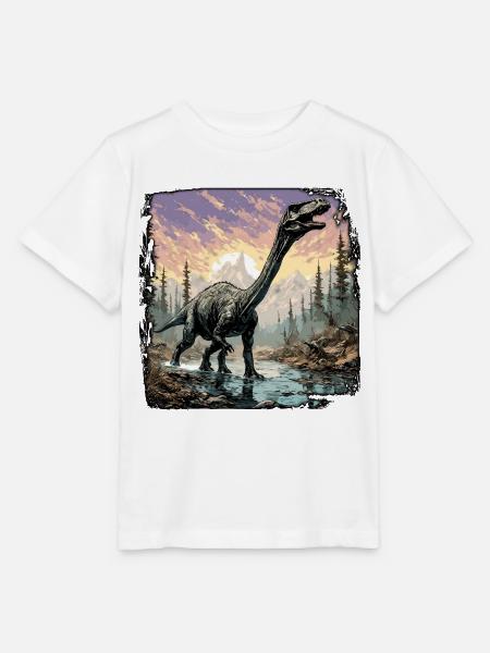 Dinosaurier / Tier / Urzeit / Reptil / Jungs - Stanley/Stella Kinder T-Shirt MINI CREATOR  - Weiß