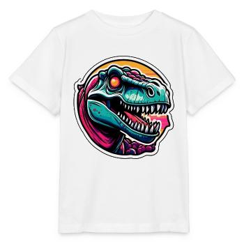 Dinosaurier / Tier / Urzeit / Reptil / Jungs - Stanley/Stella Kinder T-Shirt MINI CREATOR  - Weiß - Vorne - Maike (125cm)