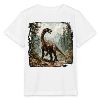Dinosaurier / Tier / Urzeit / Reptil / Jungs - Stanley/Stella Kinder T-Shirt MINI CREATOR  - Weiß - Vorne - Maike (125cm)