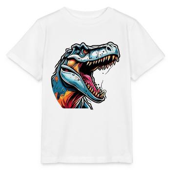 Dinosaurier / Tier / Urzeit / Reptil / Jungs - Stanley/Stella Kinder T-Shirt MINI CREATOR  - Weiß - Vorne - Maike (125cm)
