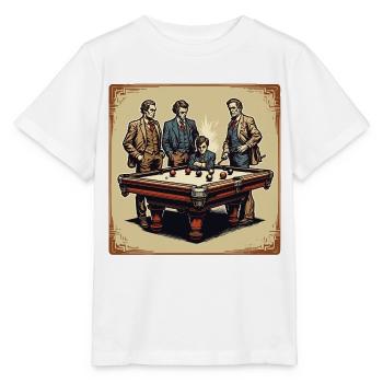 Billardtisch / Billiardkugel / 8 Ball / Pool / Kö - Stanley/Stella Kinder T-Shirt MINI CREATOR  - Weiß - Vorne - Maike (125cm)