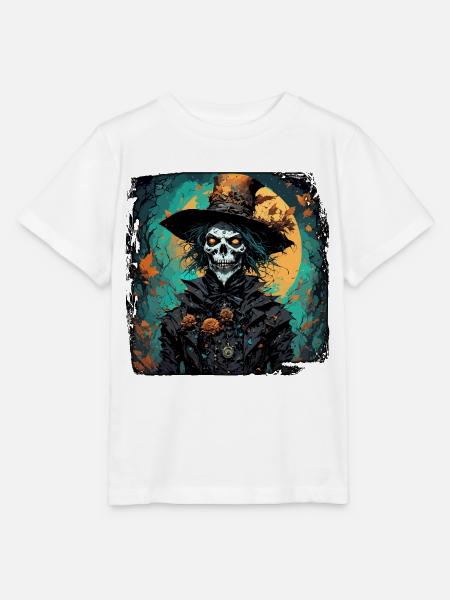 Vogelscheuche / Erntehelfer / Maisfeld / Feld - Stanley/Stella Kinder T-Shirt MINI CREATOR - Weiß