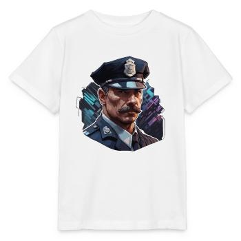 Polizei / Einsatz / Beruf / Job / Einsatzkräfte - Stanley/Stella Kinder T-Shirt MINI CREATOR  - Weiß - Vorne - Maike (125cm)