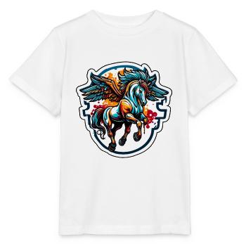 Pégase / Ailes /Grec / Fantaisie - T-shirt bio MINI CREATOR Stanley/Stella Enfant - blanc - Devant - Maike (125cm)