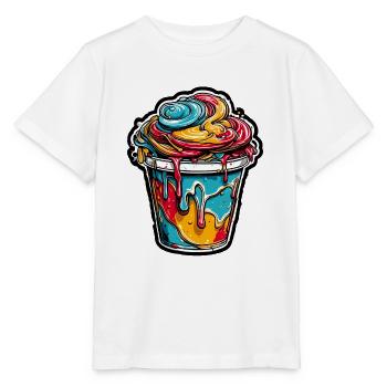 Eiscreme / Sorbet / Gelato / Sommer / Sonne - Stanley/Stella Kinder T-Shirt MINI CREATOR  - Weiß - Vorne - Maike (125cm)
