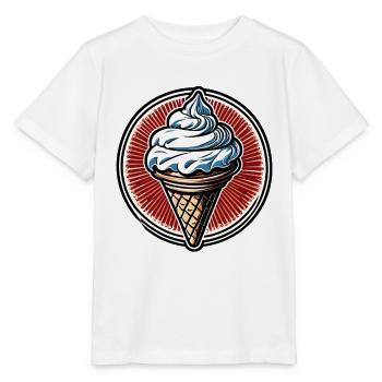 Eiscreme / Sorbet / Gelato / Sommer / Sonne - Stanley/Stella Kinder T-Shirt MINI CREATOR  - Weiß - Vorne - Maike (125cm)