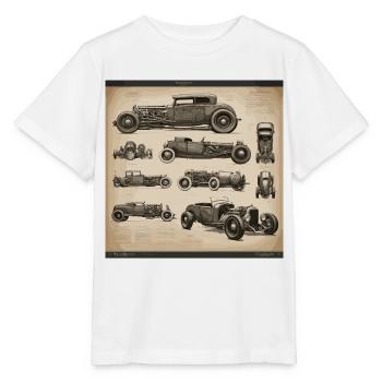 Bauplan / Sepia / Vintage / Retro / Old Timer - Stanley/Stella Kinder T-Shirt MINI CREATOR  - Weiß - Vorne - Maike (125cm)