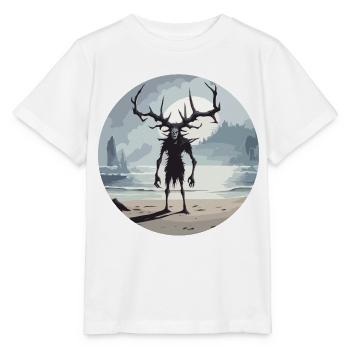 Wendigo / Evil Spirit / Possessive / Horror - Stanley/Stella MINI CREATOR Kids’ T-Shirt - white - Front - Maike (125cm)