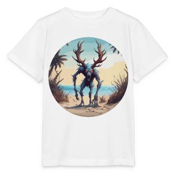 Wendigo / Evil Spirit / Possessive / Horror - Stanley/Stella MINI CREATOR Kids’ T-Shirt - white - Front - Maike (125cm)