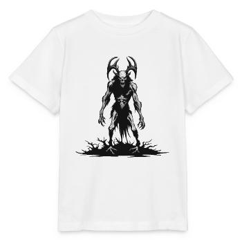 Wendigo / Evil Spirit / Possessive / Horror - Stanley/Stella MINI CREATOR Kids’ T-Shirt - white - Front - Maike (125cm)