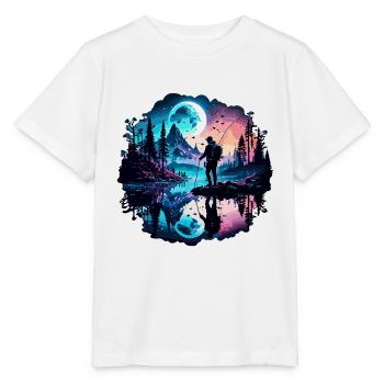 Angler Siluette / Fishing / Fish / Lake / Sport - Stanley/Stella MINI CREATOR Kids’ T-Shirt - white - Front - Maike (125cm)