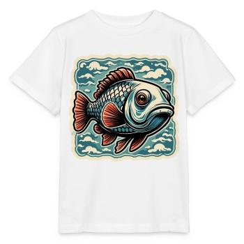 Fish / Animal / Aquarium / Water / Pond / Lake - Stanley/Stella MINI CREATOR Kids’ T-Shirt - white - Front - Maike (125cm)