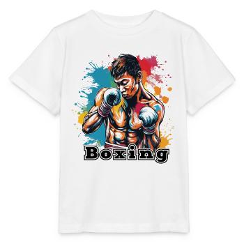 Boxer / Sport / Kampf / Arena / Boxring / Fäuste - Stanley/Stella Kinder T-Shirt MINI CREATOR  - Weiß - Vorne - Maike (125cm)