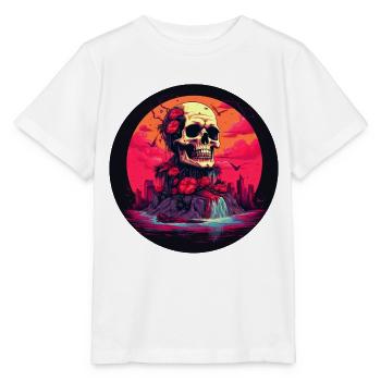 Skull in the South Seas - Stanley/Stella MINI CREATOR Kids’ T-Shirt - white - Front - Maike (125cm)