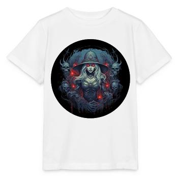 The necromancer in role-playing - Stanley/Stella MINI CREATOR Kids’ T-Shirt - white - Front - Maike (125cm)