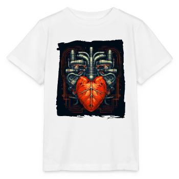 The heart, the engine of life - Stanley/Stella MINI CREATOR Kids’ T-Shirt - white - Front - Maike (125cm)