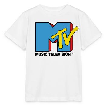 MTV Music Television Logo Classique - T-shirt bio MINI CREATOR Stanley/Stella Enfant - blanc - Devant - Maike (125cm)