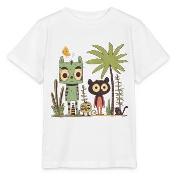 Zu Besuch im Tropischen Regenwald - Stanley/Stella Kinder T-Shirt MINI CREATOR  - Weiß - Vorne - Maike (125cm)