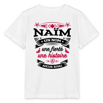NAÏM UN NOM UNE FIERTÉ AUCUN RIVAL - T-shirt bio MINI CREATOR Stanley/Stella Enfant - blanc - Devant - Maike (125cm)