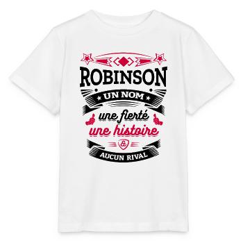 ROBINSON UN NOM UNE FIERTÉ AUCUN RIVAL - T-shirt bio MINI CREATOR Stanley/Stella Enfant - blanc - Devant - Maike (125cm)
