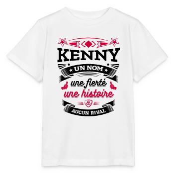 KENNY UN NOM UNE FIERTÉ AUCUN RIVAL - T-shirt bio MINI CREATOR Stanley/Stella Enfant - blanc - Devant - Maike (125cm)