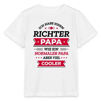 RICHTER PAPA COOL, GERECHT, STIL, JUSTIZ - Stanley/Stella Kinder T-Shirt MINI CREATOR  - Weiß - Vorne - Maike (125cm)
